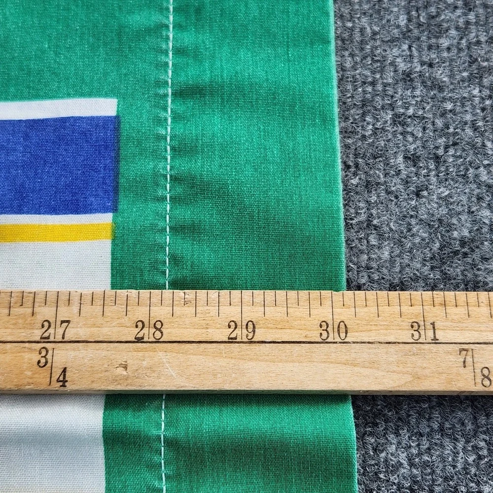 set of‎ 2 vintage NFL standard PILLOWCASE Green AFC/NFC 1993 helmet 18x30